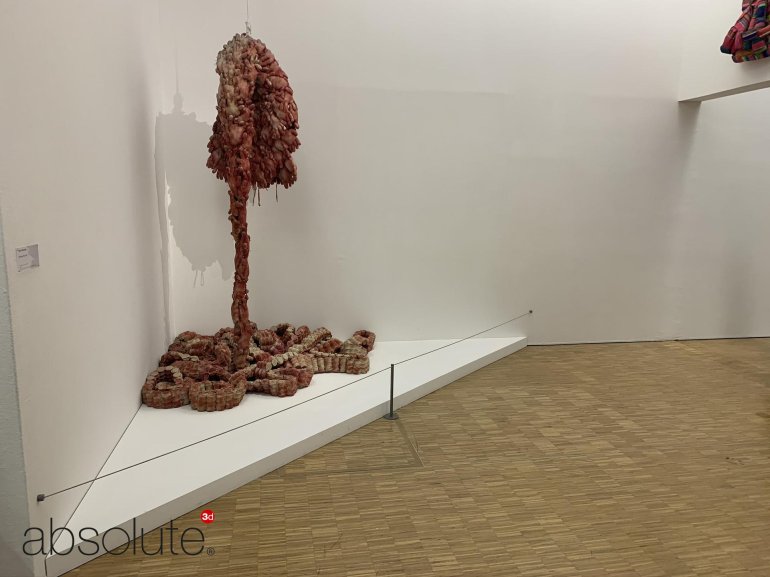 Absolute Surface Mounted Barriers protecting an artwork sculpture at Centre Pompidou.