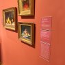 Des œuvres présentées dans le Musée des beaux-arts, des États-Unis et des détenteurs d'étiquettes contenant des informations 