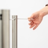 Absolute Q Line Retractable Barrier - In use